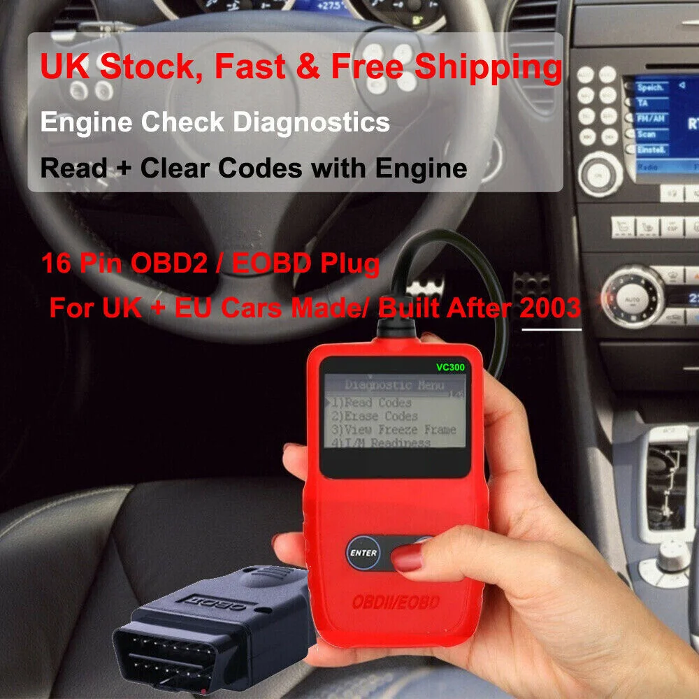 ANCEL VC300 CAN OBD2 Scanner OBD Code Reader Car Check Engine Automotive Fault Diagnostic Tool Only Check Engine Fault