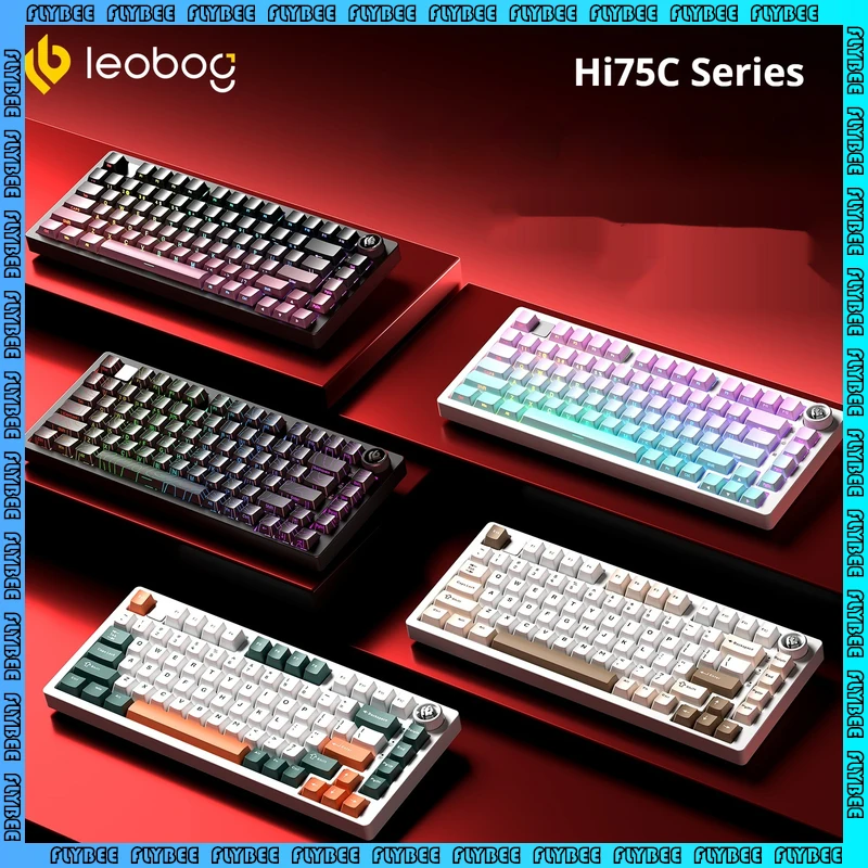 

Wireless Mechanical Keyboard Hi75C Three-mode Customization Kit For Gaming And Office Use Compatible With Desktop Computers