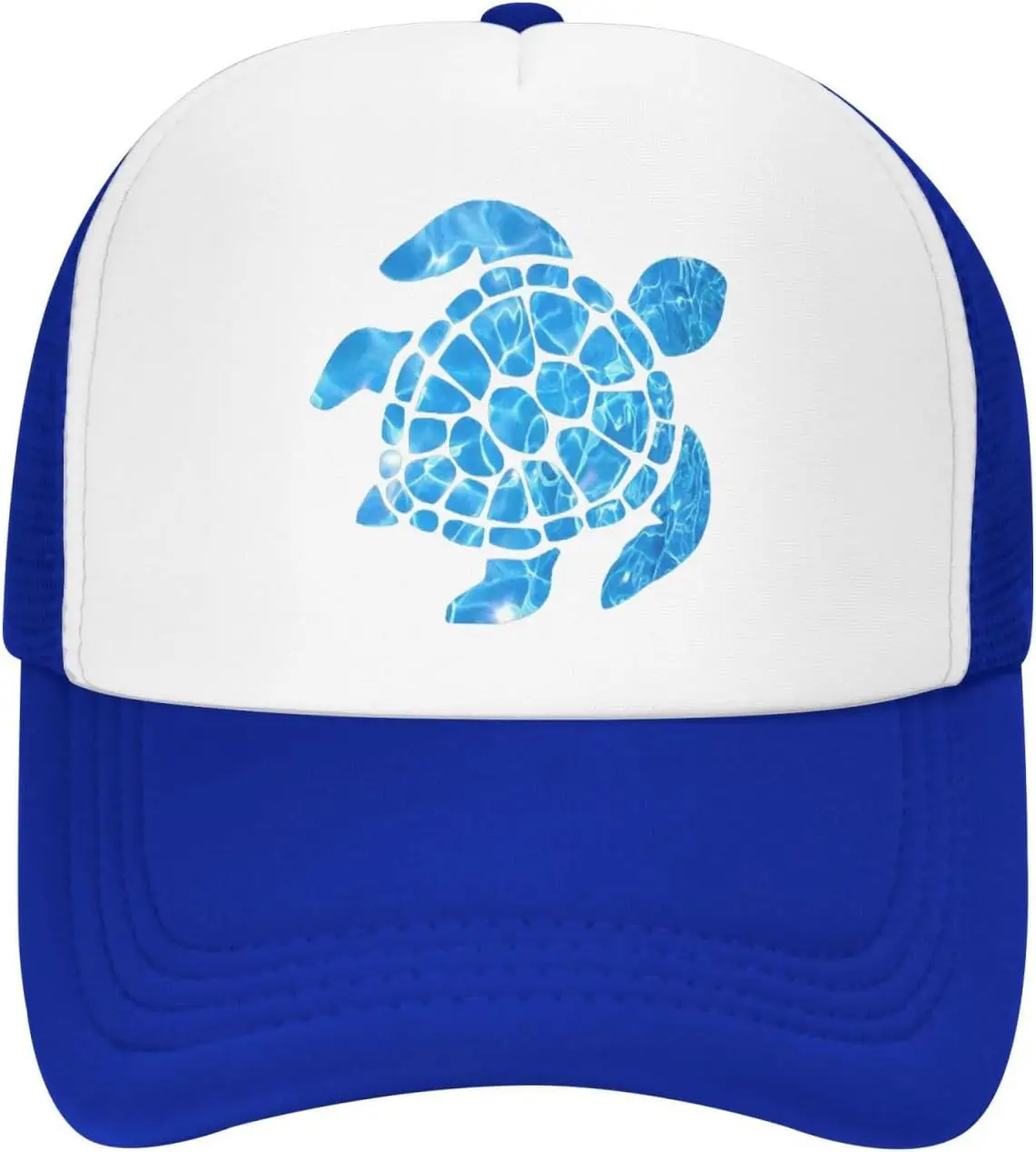 Sea-Turtle-Water-Pattern-Trucker-Hat-Unisex-Casual-Adjustable-Mesh-Snapback-Cap