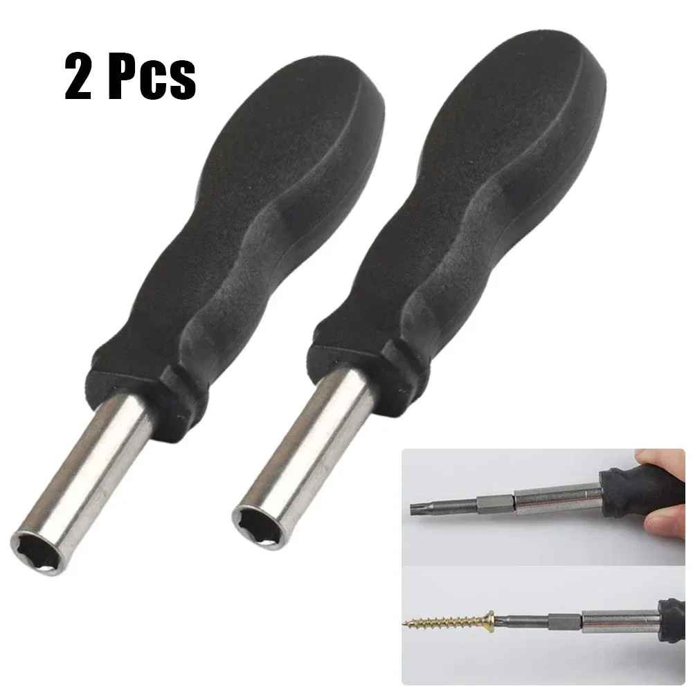 Hex Handle Screwdriver Handle 1/4Inch 45# Steel For Screwdriver Bits With A Shank Diameter Of 6.35mm (1/4Inch) Hex