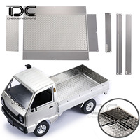 1/10 WPL D12 Metal Anti-skid Plate Sheet Sticker Armor Protect Guard Truck Trailer Body Upgrade Parts Kit RC Car Accessories