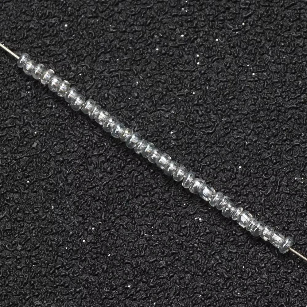 25 جرام/وحدة 2 مللي متر سحر التشيكية شفافة بريق الزجاج البذور الخرز سوار ذاتي الصنع قلادة لصنع المجوهرات النتائج اكسسوارات #2