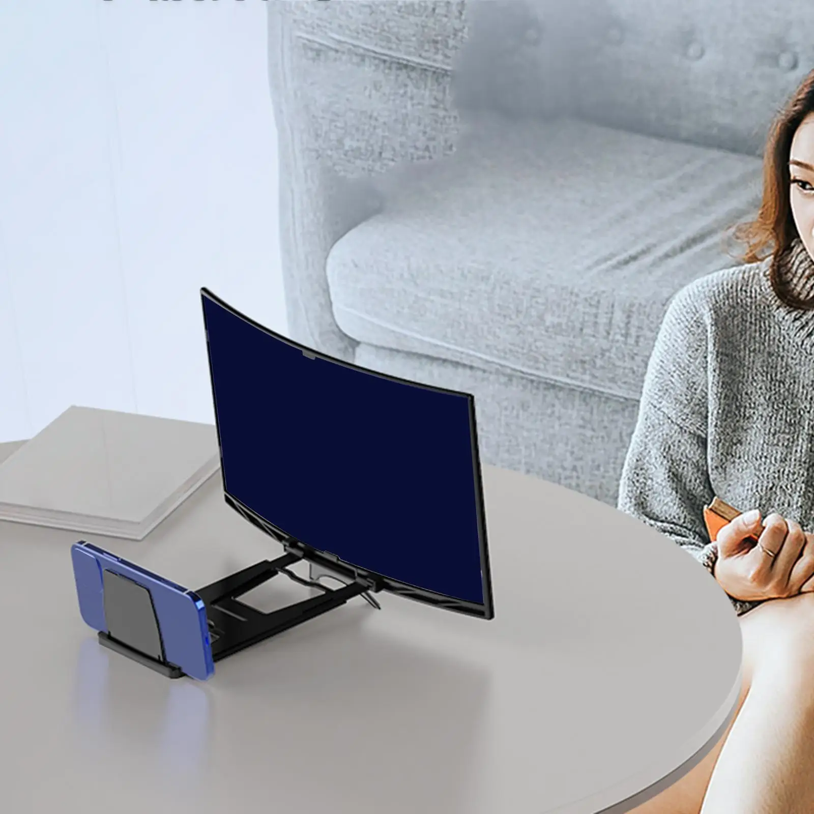 

Увеличитель Ph-экрана HD Большая изогнутая портативная 12-дюймовая лупа Ph-экрана ph в пределах экрана 6,5 дюйма