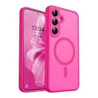 Luxury Matte Translucent Magnetic Wireless Charge Phone Case for Samsung Galaxy S25 Ultra S24 S23 Ultra Plus S24FE Magsafe Cover