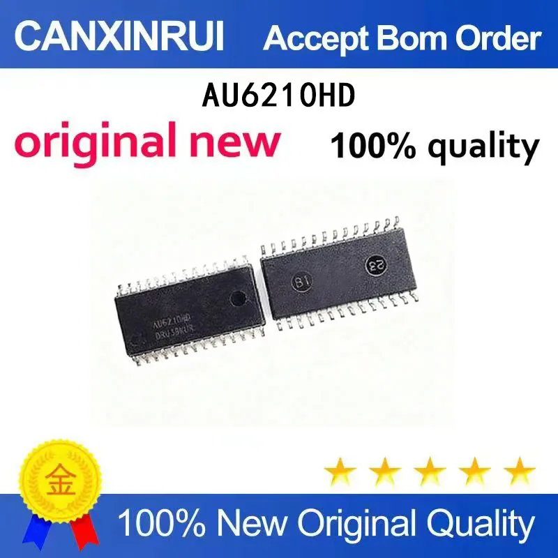 

(5-100 Pieces) New original AU6210HD AU6210 FM supports 7-segment screen decoding chip SOP-28 SMT