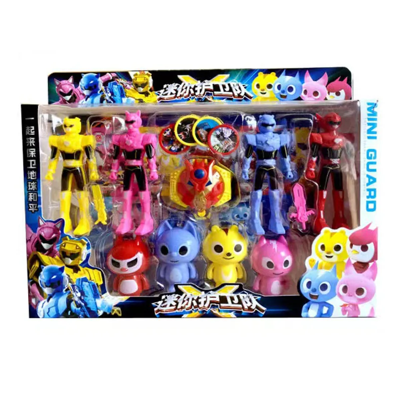 10pcs/set Hotsale MiniForce X Volt Transformation Toys MiniForce Action Figure Plastics Toy Kids Toys Christmas Gift