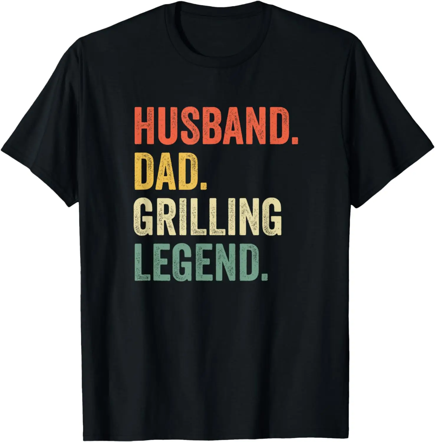 

Grilling BBQ Father Funny Husband Grill Dad Legend Vintage T-Shirt