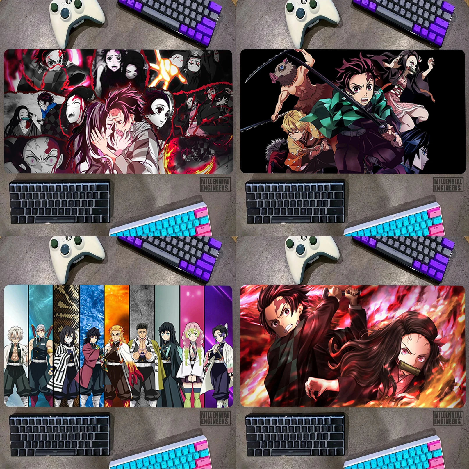 

Kamado Tanjirou D-Demon Anime S-Slayer Mouse Pad Mousepad Gamer Desk Mat Gaming Mats Office Accessories Big Mousepepad Keyboard