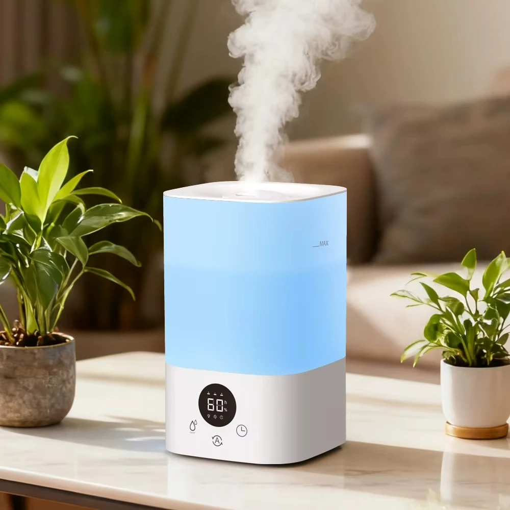 3.2L Air Humidifier,7‑Color LED Light Humidity Display Automatic Ultrasonic Humidifier