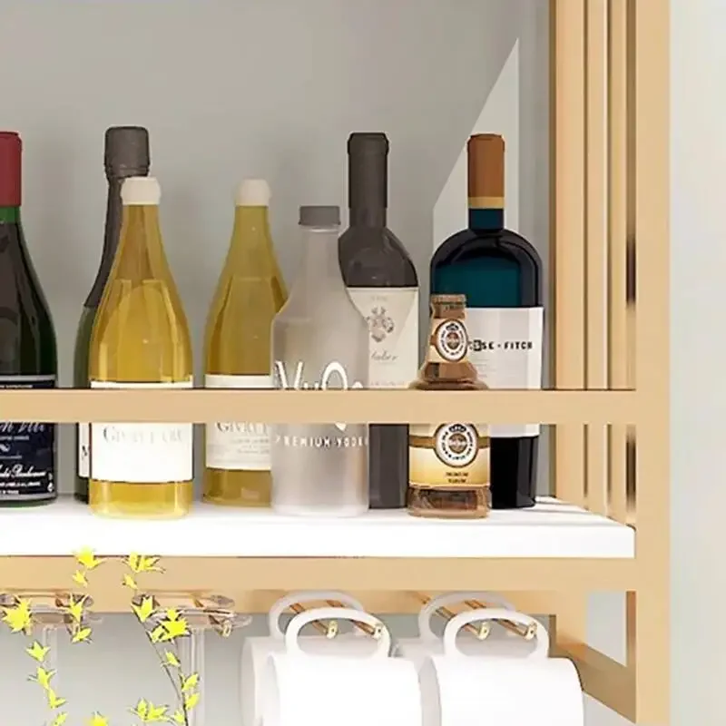 메탈 와인랙 캐비닛 벽걸이 조명 맥주 북유럽 스타일 진열장 모던 주류 바 가구