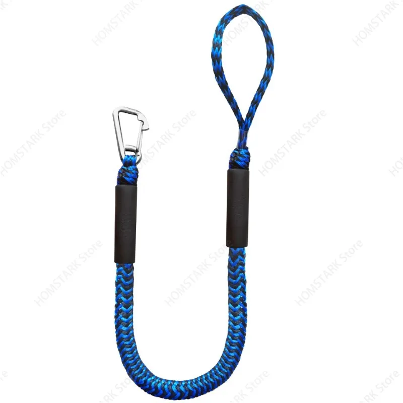 Boat Mooring Quick Tie Rope with Buckle, Corrosion Resistant Anchor Connection Line for Yacht & PWC Marine Docking Use