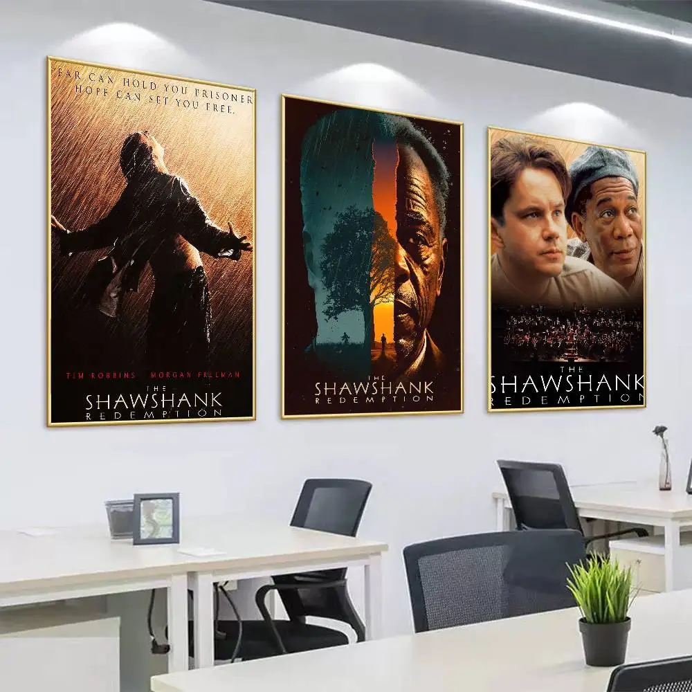 Classic Movie The S-ShAwhAnK-L R-ReDEmPtIoN-N Poster High Quality Dorm Living Room Aesthetic Wall Decoration Painting Stickers