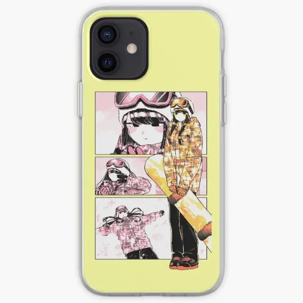 Komi San Wa Komyushu Desu Snowboarding I  Phone Case Customizable for iPhone X XS XR Max 6 6S 7 8 Plus 11 12 13 14 Pro Max Mini