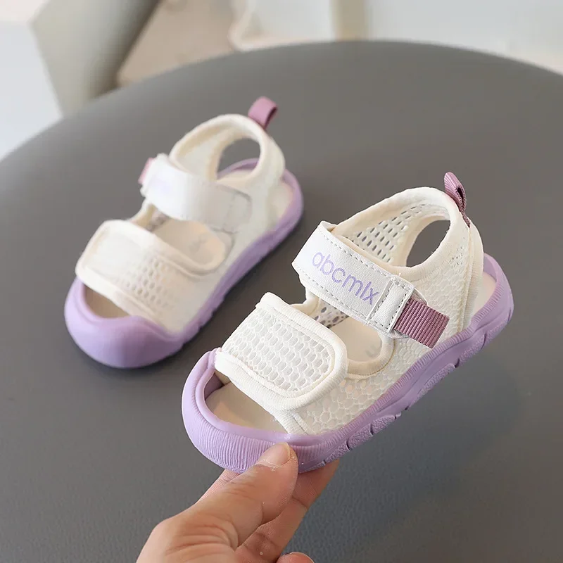 Child Boy Girl Beach Sandals Summer Sandal Mesh Kids Sport Shoes 0-3 years