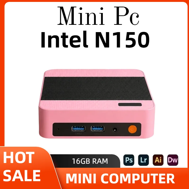 Intel Core N150 Windows 11  Portable Pc Computer 16GB RAM 1/2TB SSD WIFI 6 BT5.2 4K 60Hz HD Mini Gaming Office Study Pc