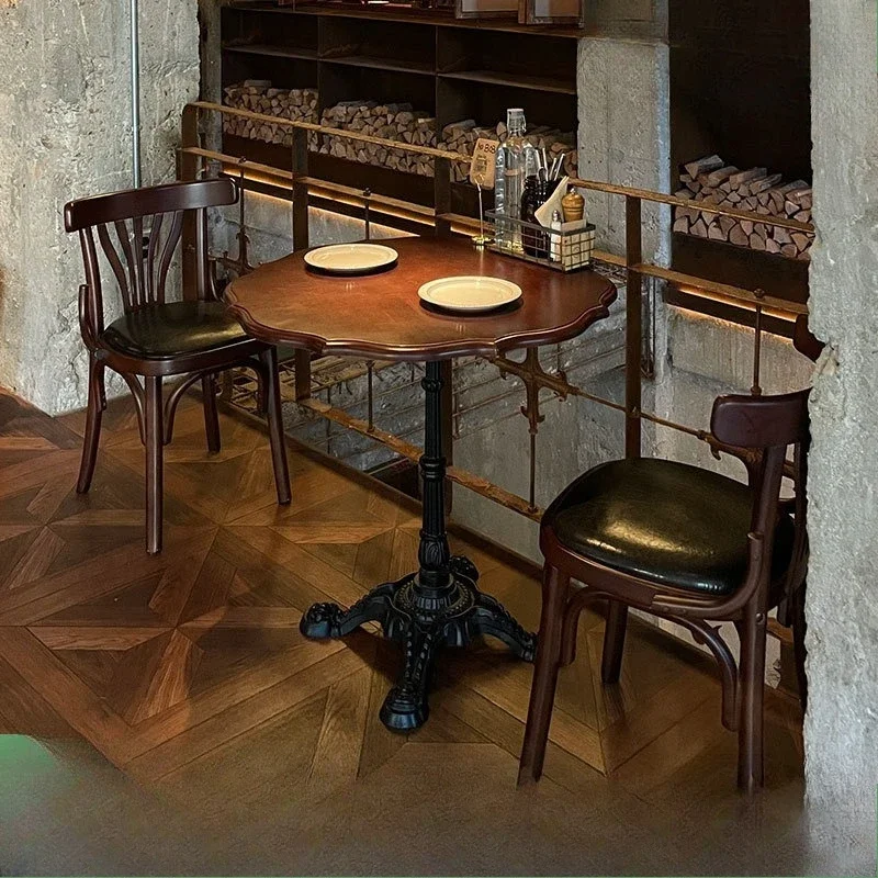 round table reception table and chair combination American one  commercial catering cake shop bakery dining