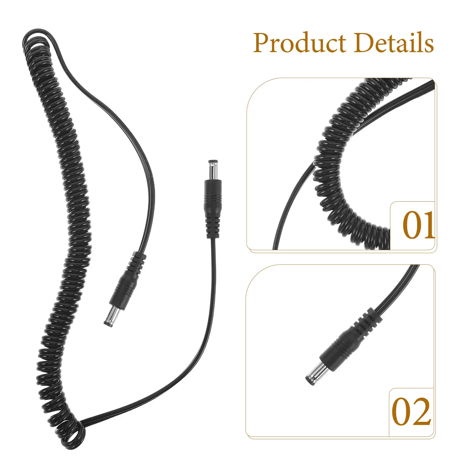 Electric Nail Drill Spring Extension Cord Replacement Cable Nail Drill Handle Polishing Wire Handpiece Dc Power Cable for Salon