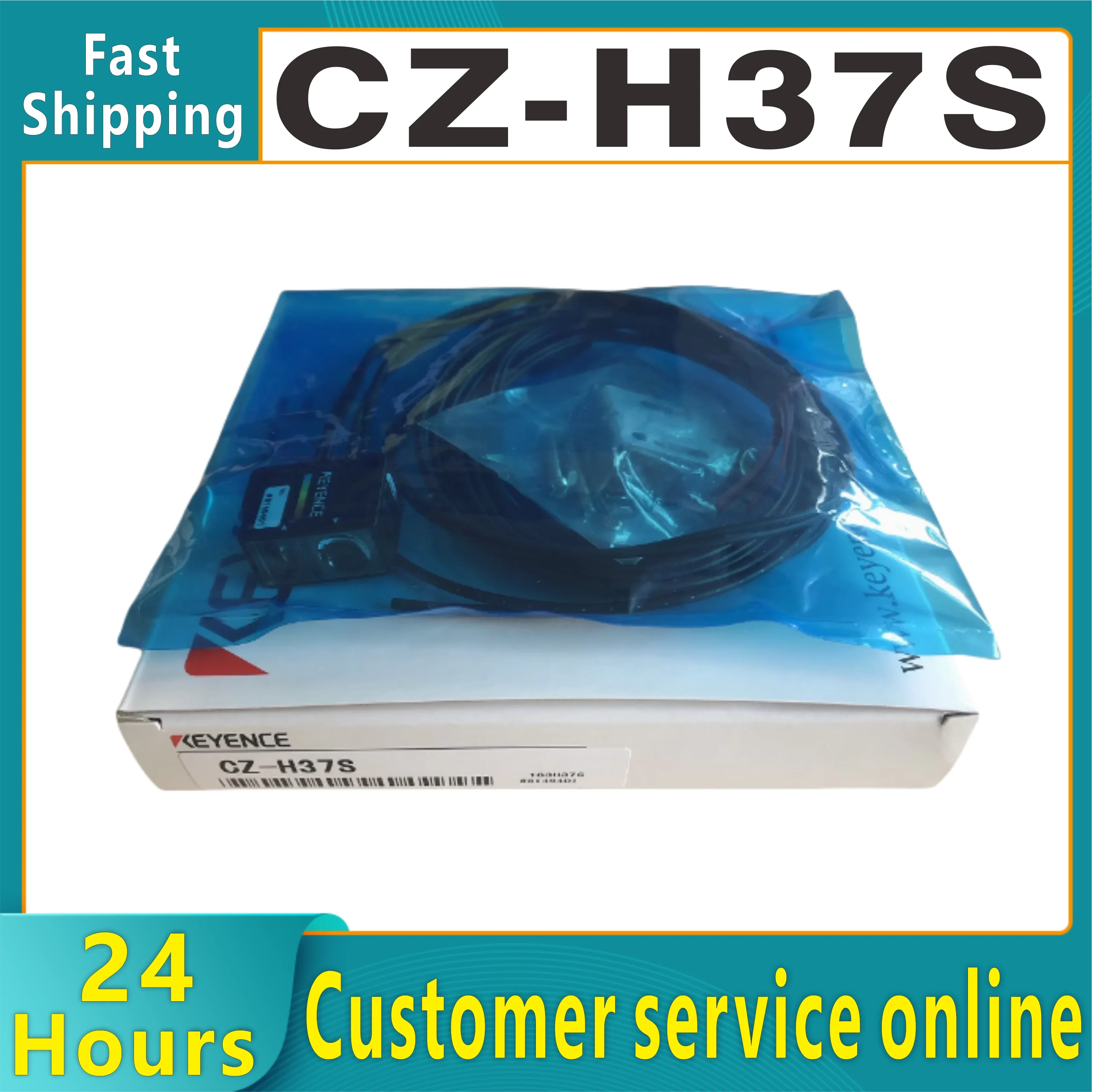 Keyence CZ-H37S laser sensor photoelectric switch color code digital fiber amplifier Brand new original