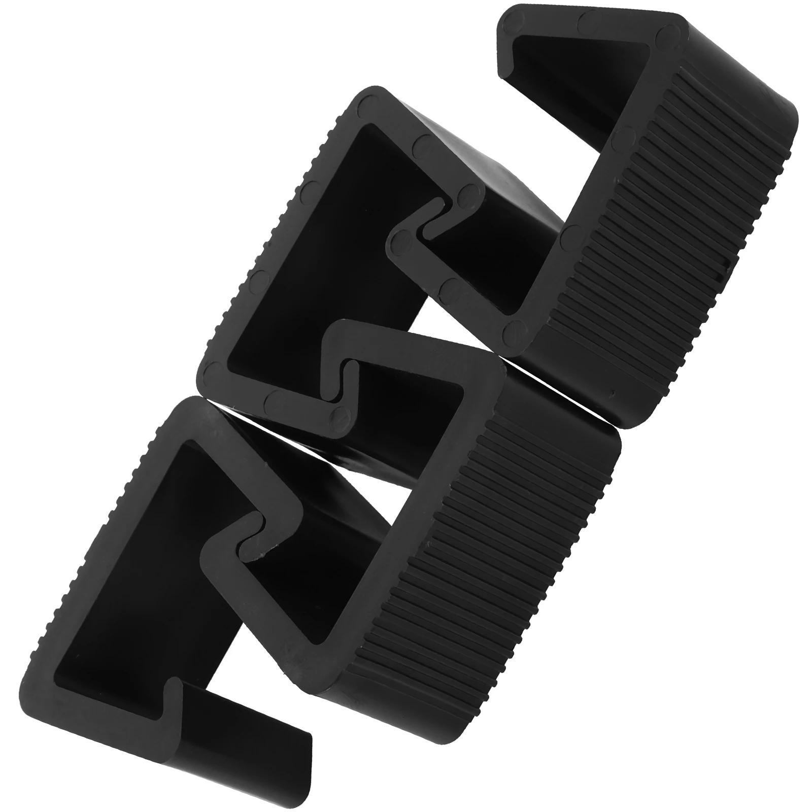 

4PCS Sofa Clamps 5.25cm Black Plastic Rattan Wicker Furniture Fasteners Outdoor Patio Sectional Chair Clips Sturdy for Chairs