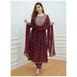 Salwar Kameez for Women Indian Embroidered Kurta Palazzo Sets Stitched