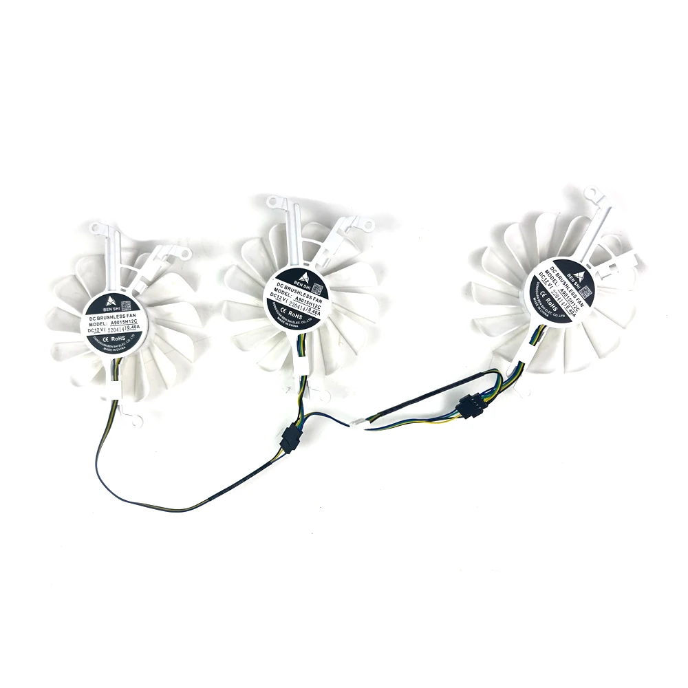 NEW Cooling Fan 85mm 4pin A9015H12C 0.4A GPU FAN For SOYO PELADN RTX3070 3070TI 3080 video card fans view 3