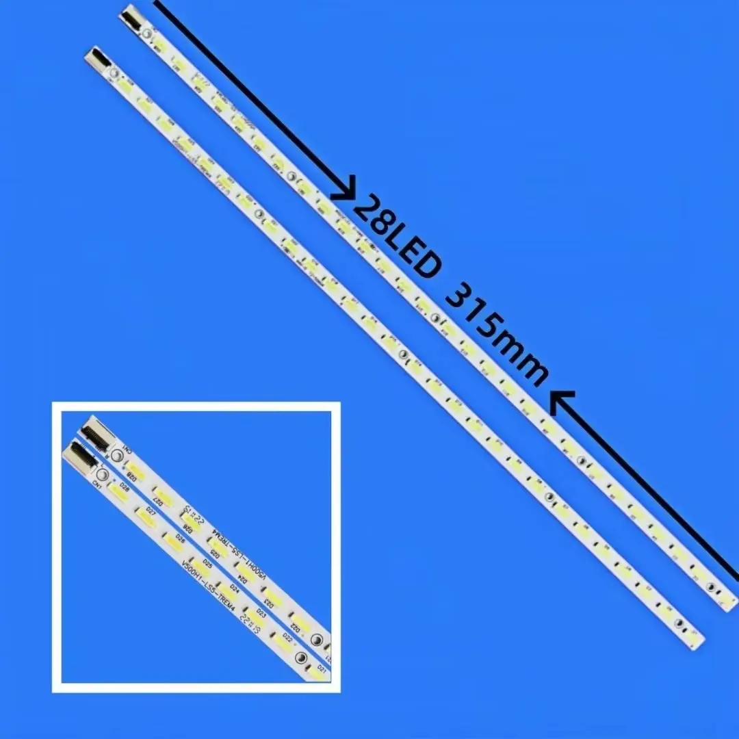 Замена светодиодной подсветки телевизора для Philips 50PFL3008K/12 50-дюймовая светодиодная полоса подсветки линейная линейка V500H1-LS5-TLEM4 LS5-TREM6