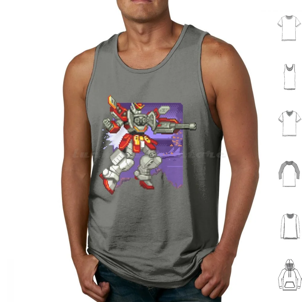 Heavyarms Tank Tops Vest Sleeveless Wing Endless Duel Heavyarms Heavy Arms Mobile Suit Mecha Japanese Anime Manga Geek Super