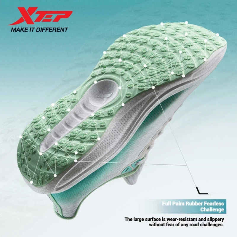 Xtep VOZMAX SE Running Shoes for Men 2025 Summer Breathable Mesh Lightweight Shock-absorbing Rebound Sport Shoes 875219110004