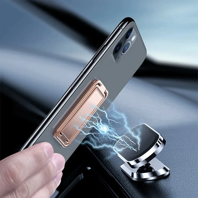 Telefon Ring halter für iPhone Pro Xiaomi Finger Kicks tand Grad Drehung Metall Handy Ring Griff faltbarer Handy Ständer – Detail 5