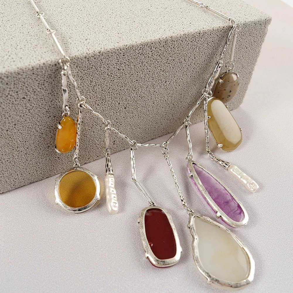 

Bohemian-Style Necklace with Unique Multiple Pendants Various Specifications for Your Wife Jewelry Gift