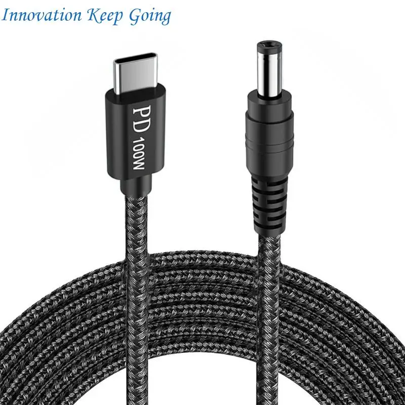 E65C USB to DC5521 5.5x2.1mm Converter Cable 200cm Includes 10 Connectors Tips
