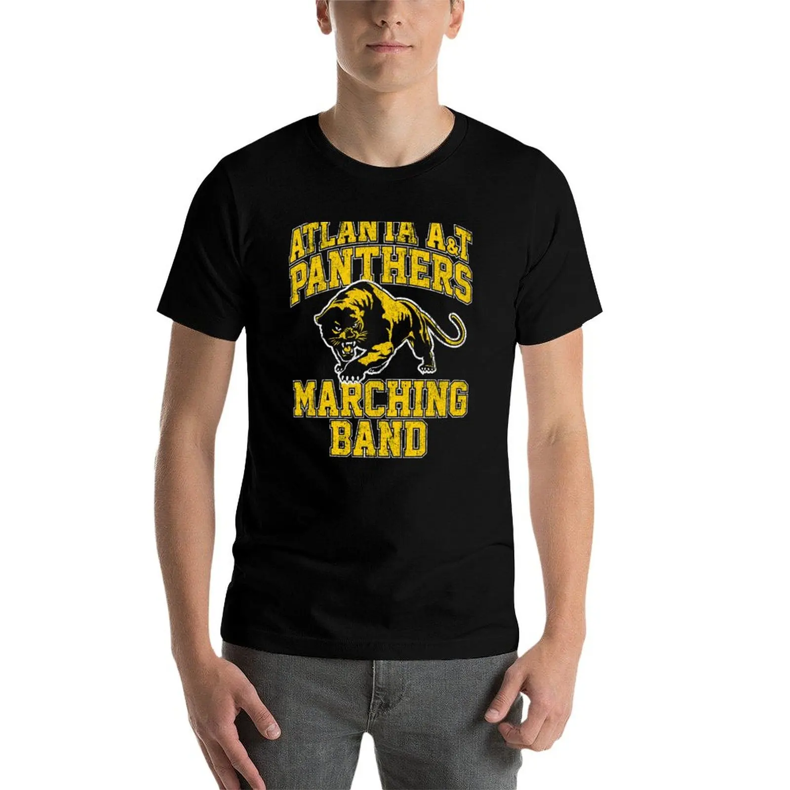 

Atlanta A&T Marching Band T-Shirt cotton t shirt man printed t shirts for man t shirts cotton 100% T-Shirt