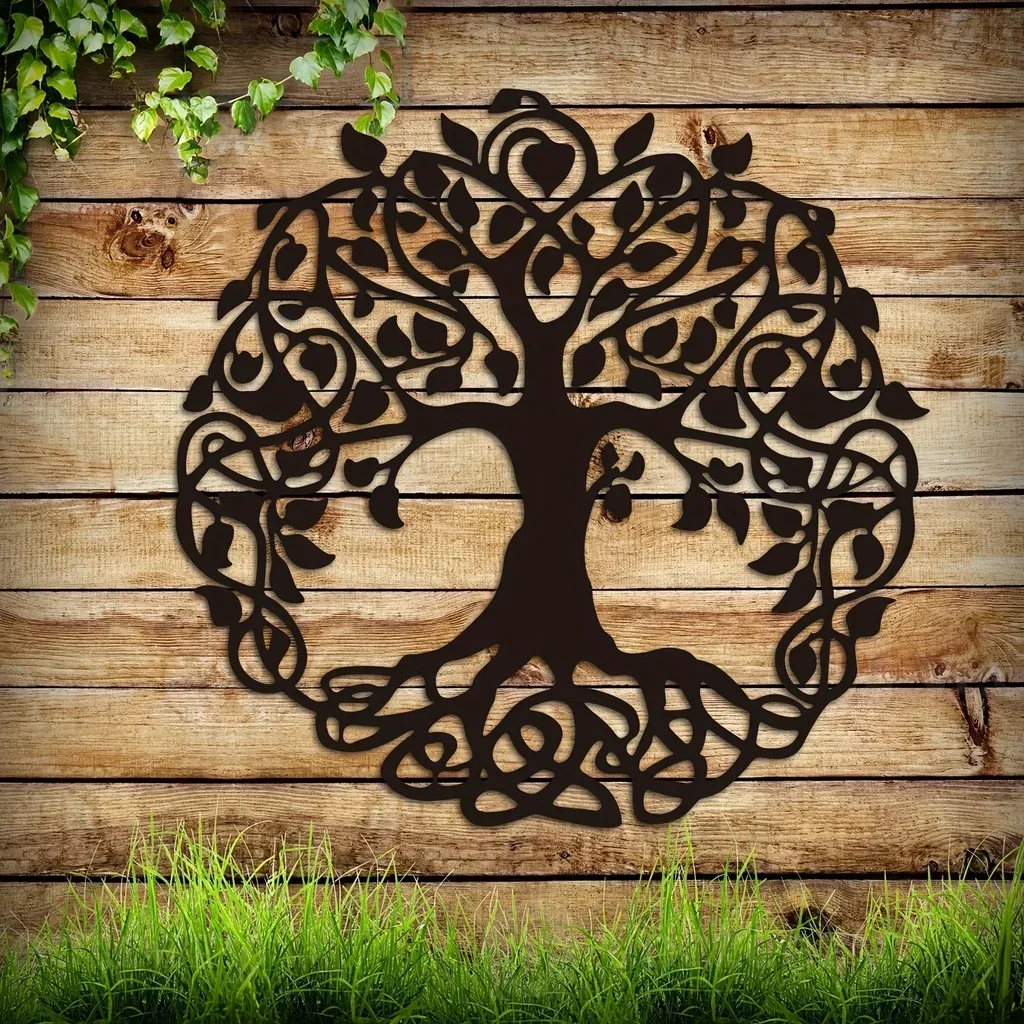 

Metal Bring Nature Indoors Elegant Tree of Life Wall Plaque Wall Mounted Decor Housewarming Gift Home Decor Metal Wall Hanging