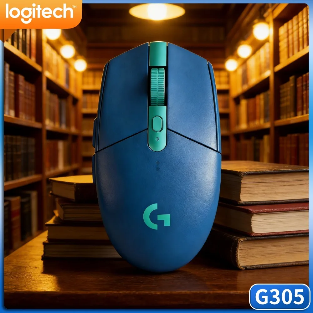 Logitech G305 LIGHTSPEED Smooth Cursor Mouse,HERO 12000 DPI Sensor,6 Custom Keys,250H Battery Power,Compatible PC Mac Players