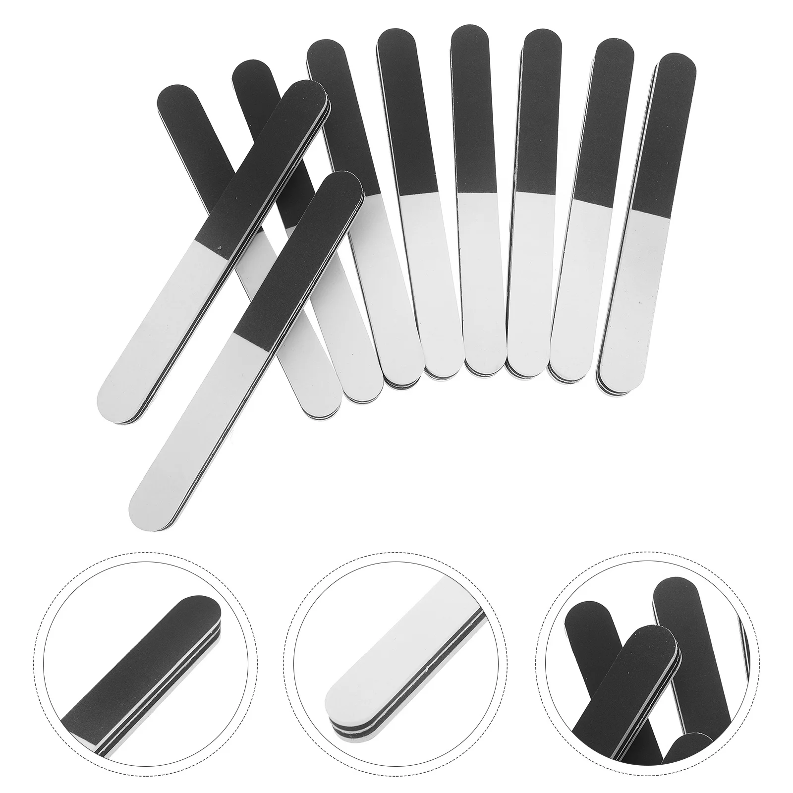 

10 шт., профессиональная полоска для полировки ногтей, пилочка Eva, буфер для маникюра, натуральные и искусственные ногти, портативные буферы для ногтей