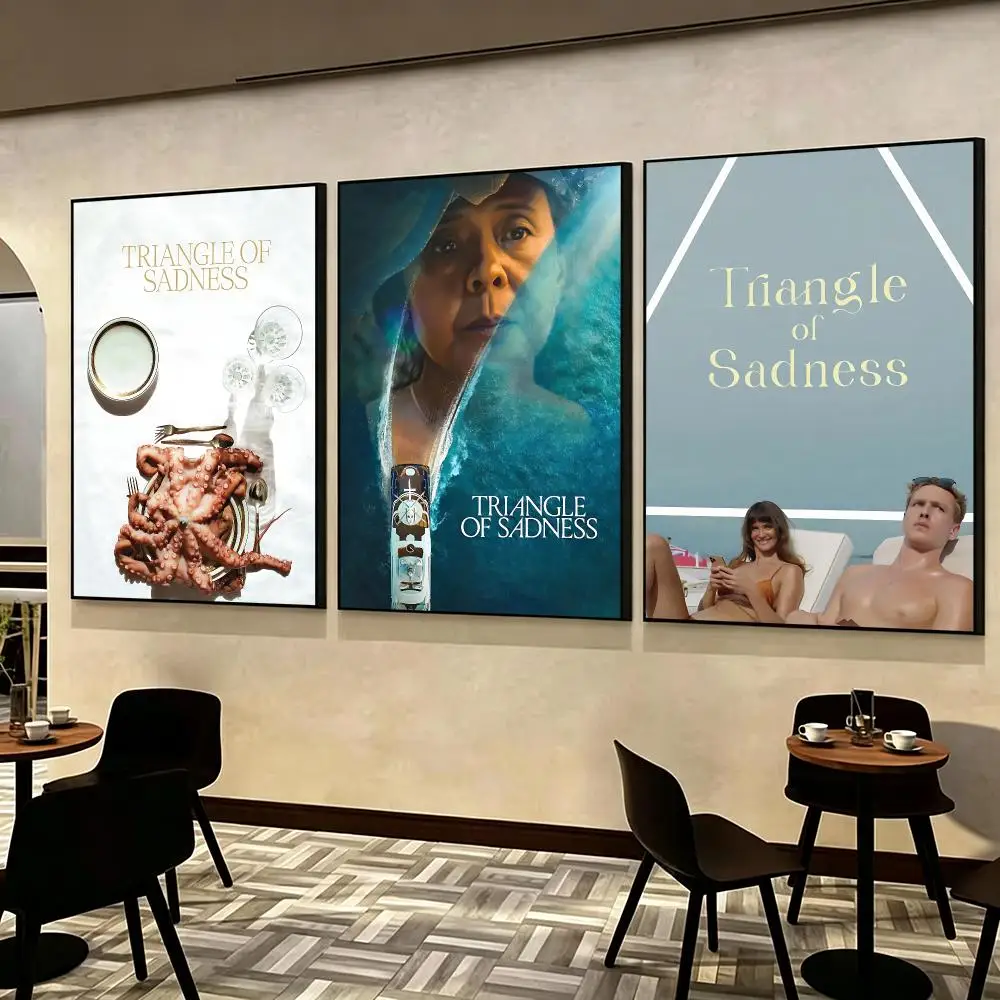 Movie Triangle of Sadness Poster Poster HD Printing self‑stick Modern upscale Style Wall Art Home Decor For Office Bedroom Gift