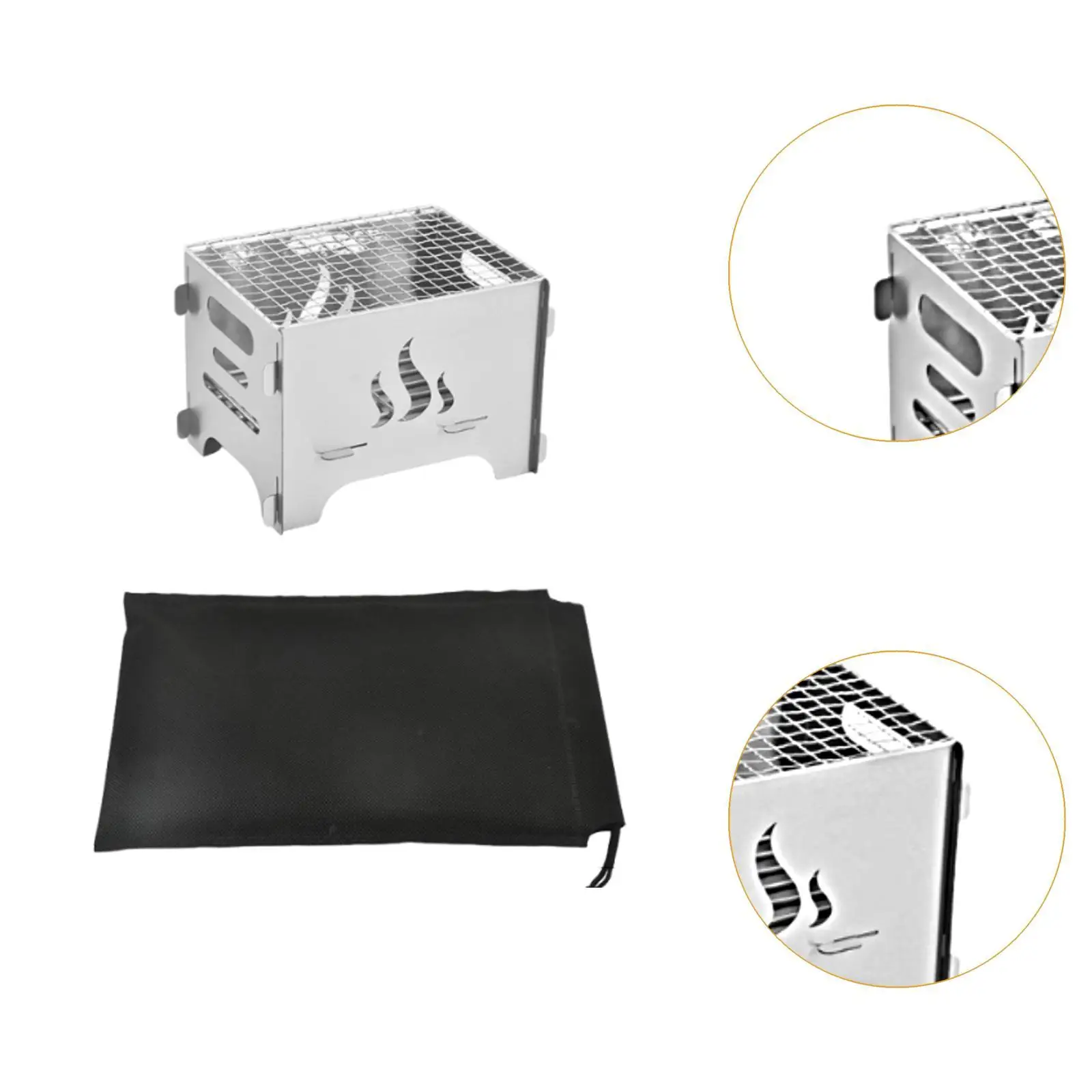 

Multifunctional Detachable BBQ Grill Stove Compact Portable Oven for Camping Fishing Picnic Barbecue