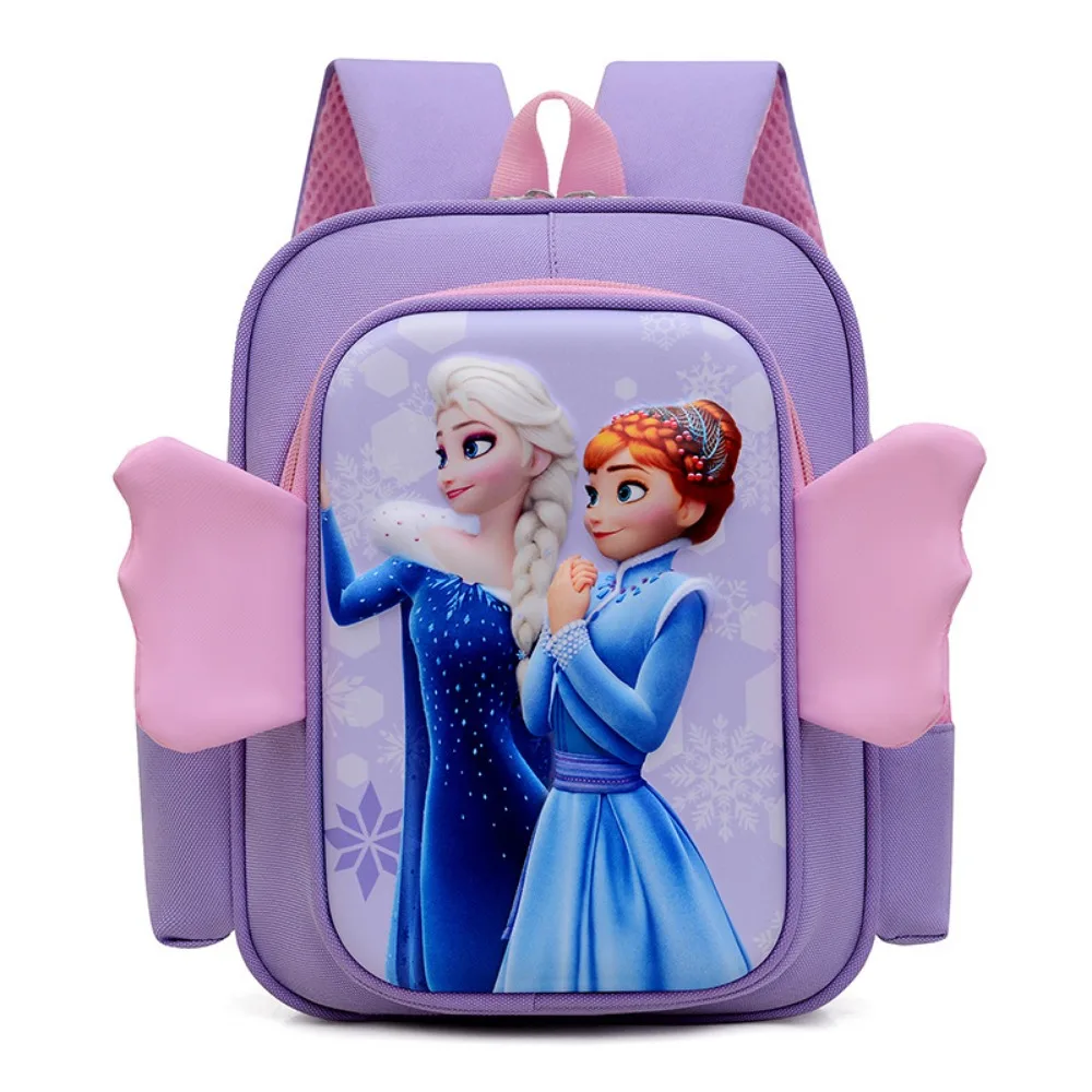 Disney-mochila de princesa para niños, nuevo estilo de moda, Multi patrón, transpirable, impermeable, ligera, escolar