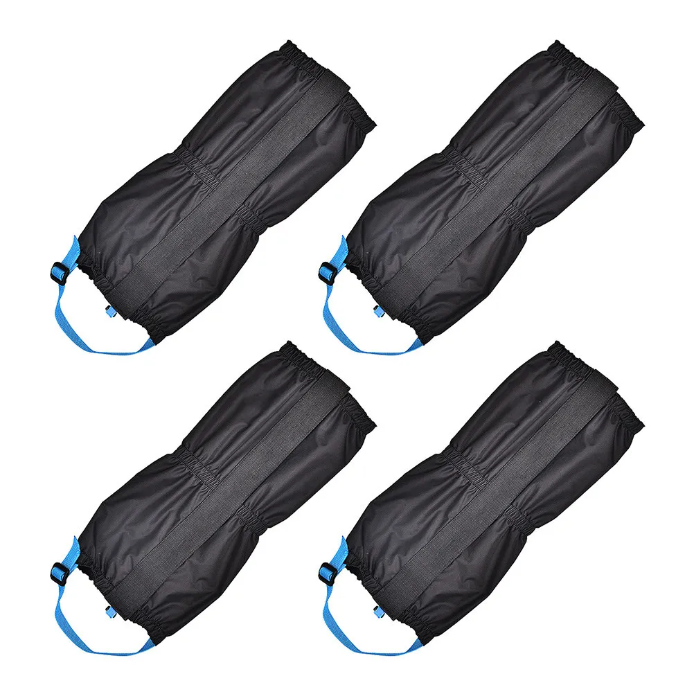 

2Pairs Waterproof Hiking Gaiters Outdoor Snow Legging Gaiters Windproof Breathable Adjustable Protective Covers for Skiing