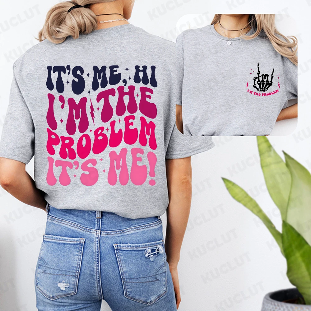 It's Me, Hi, I'm The Problem It's Me Funny T-shirts for Women Anti Hero Club T Shirts Holiday Gift Shirt Design Concert Shirt