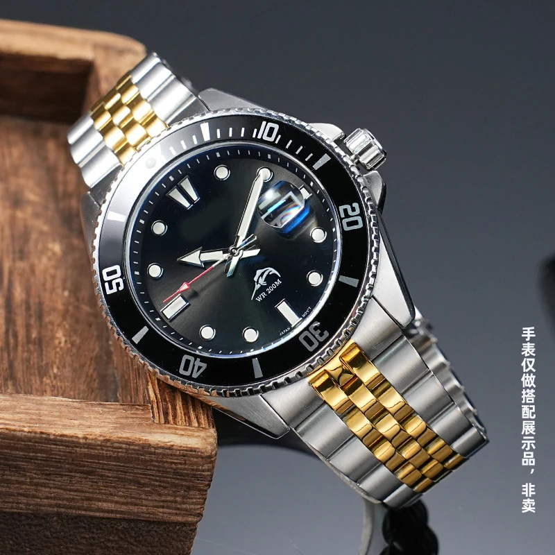 For Casio Swordfish MDV-106 Ceramic Digital Scale Ring WatchAccessory MDV-107 Solid Arc Mouth Steel Watchband MDV106 Watch Hands