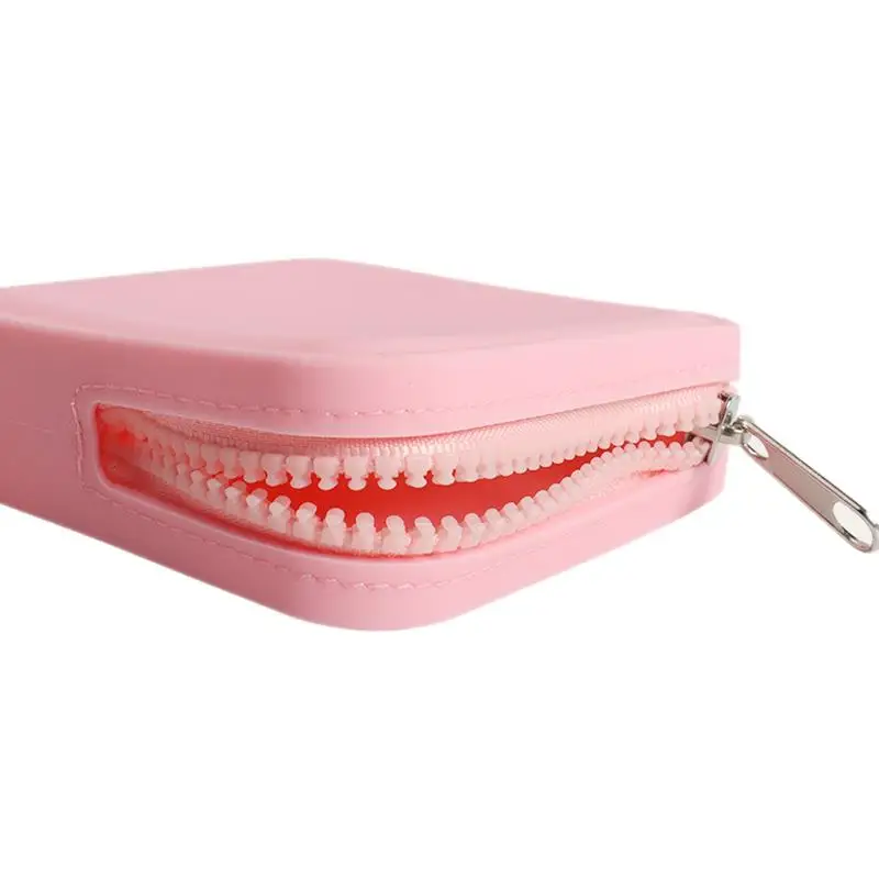 Silicone Square Coin Purse Earphone Storage Bag Women Portable Lipstick Cosmetic Storage Bag Student Simple Small Item Bag