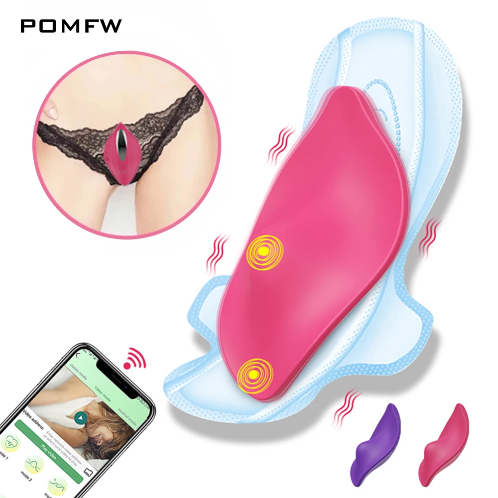 Clit Bluetooth APP Vibrator Female Wireless Remote Control Wearable Vibrating Egg Clitoris Stimulator Sex Toys for Women Couples