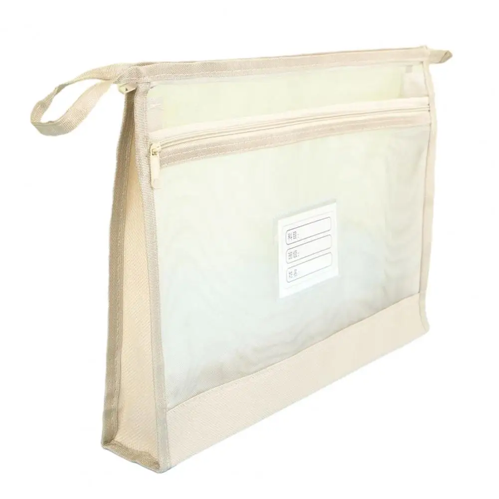 Органайзер для рабочих документов, прозрачный двухслойный сетчатый чехол на молнии для документов формата А4, организация офисных школьных принадлежностей для путешествий