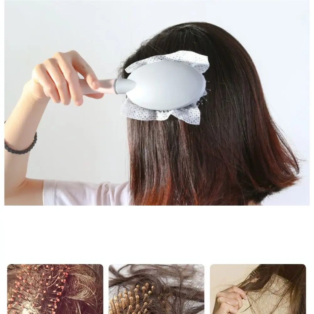 Air Cushion Massage Comb Disposable Cleaning Net Pad Soft Hair Collecting Filter Sheet Easy Cleanup Haircare Tool