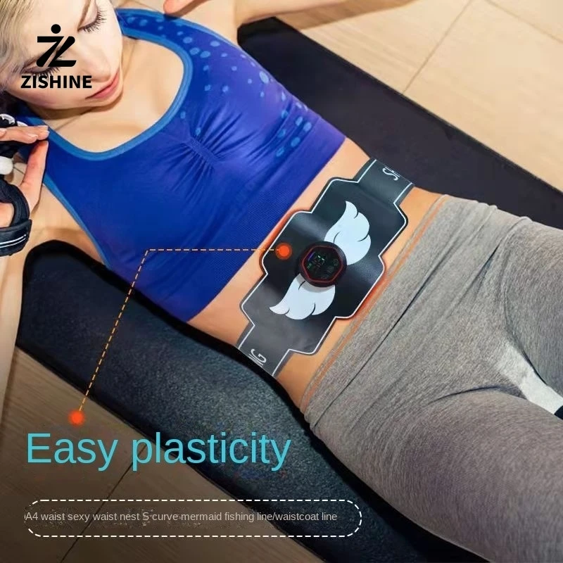 مدلك تحفيز العضلات EMS، مدلك التخسيس، للجنسين، حزام تدريب البطن، تنحيف البطن وتشكيل بيلاتيس اللياقة البدنية #1