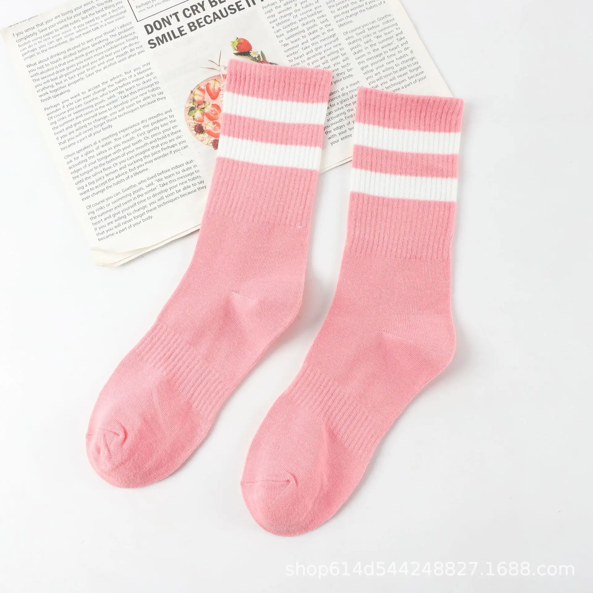 Women Socks Cotton Female Middle Tube Streetwear Harajuku Skate Korean Japanese Style Short Crew Striped Socks For Girls Gift