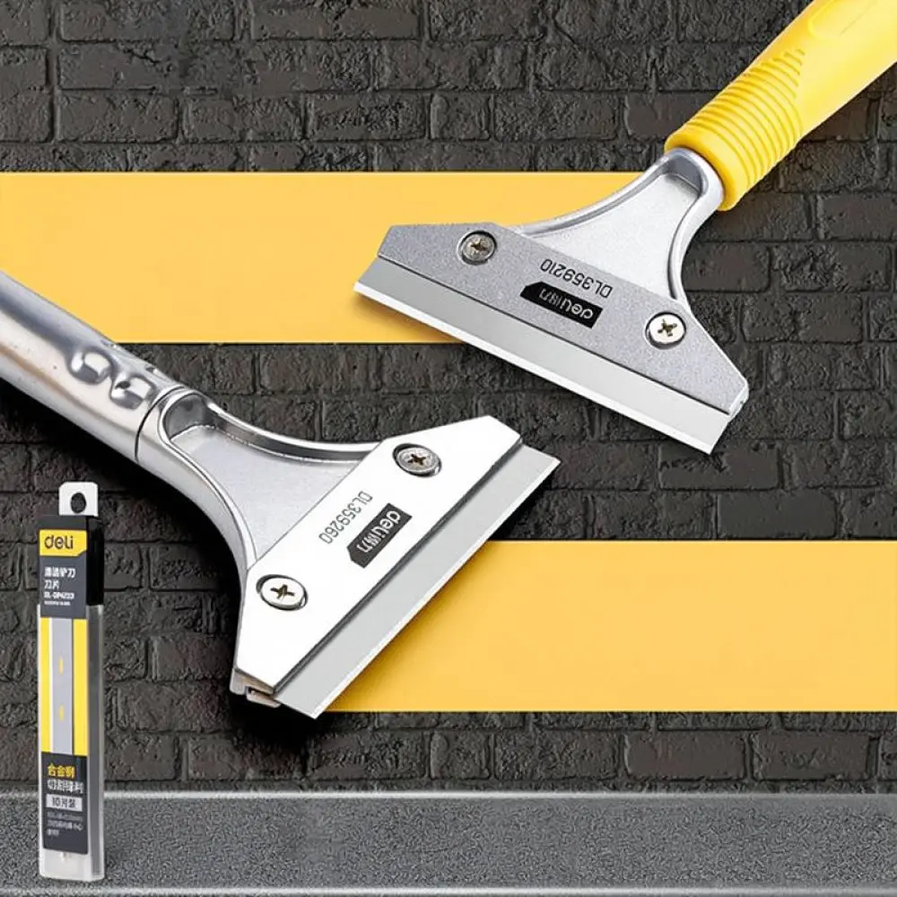 Efficient Cleaning Scraper For For Deli Heavy Duty Aluminum Handle Tile Adhesive Remover Wall Putty Restoration Tool