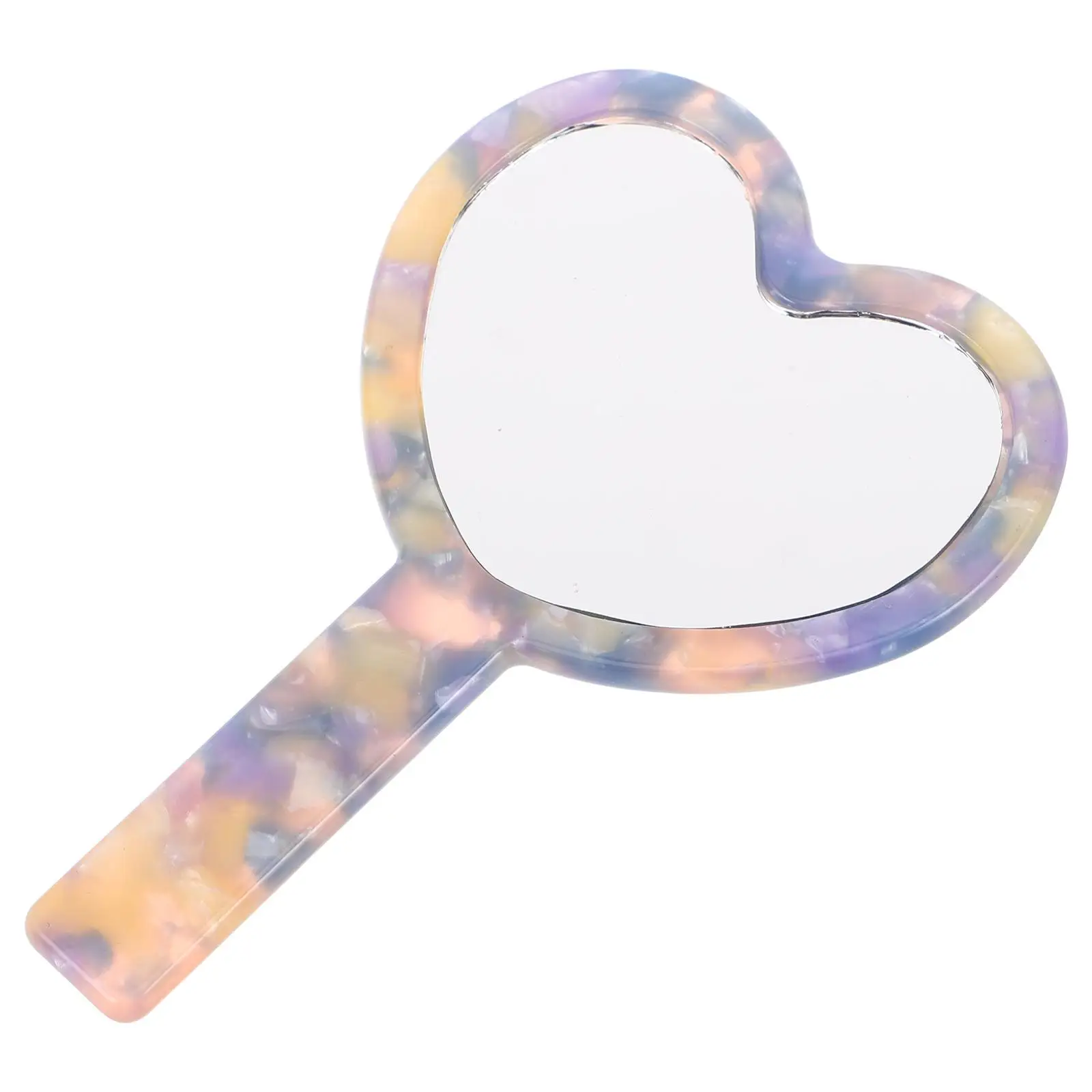 

Acetic Acid Plate Mirror Mini Compact Vintage Handheld Small Retro Makeup Travel