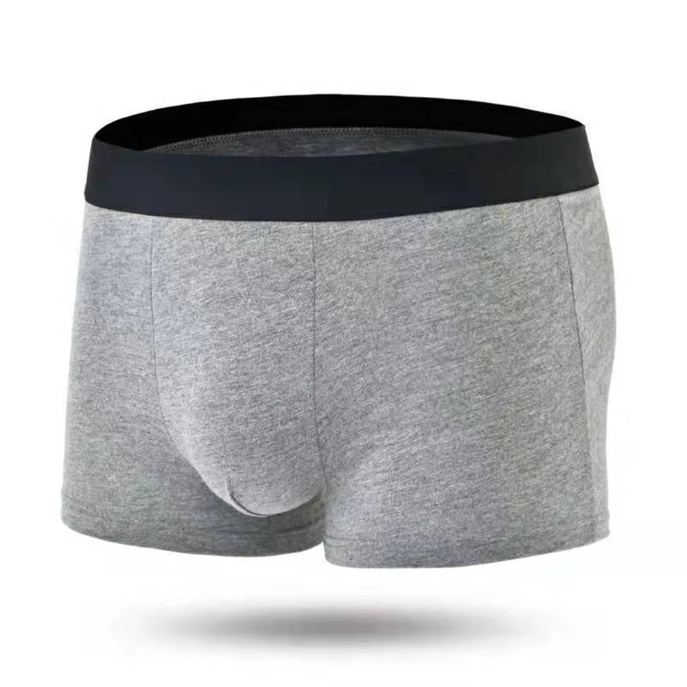 

High Quality Hot Sale Men Underwear Underpants Dark Grey Elastic Light Gray Pouch Sapphire Seamless 1pc Sexy Boxer